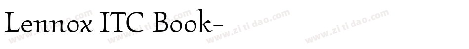 Lennox ITC Book字体转换